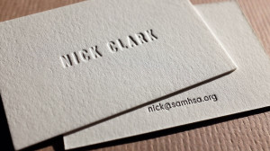 Letterpress Ultra thick Business Card Printing Long Island