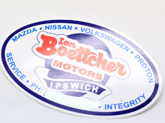 Oval Bumper Stickers Printing Long Island