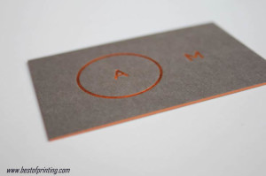 Copper Foil Stamping Business Card NYC