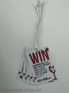 Full Color Printed Swing Tags With String New York