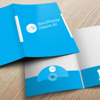 Presentation Folder with Business Card and CD Slit NYC